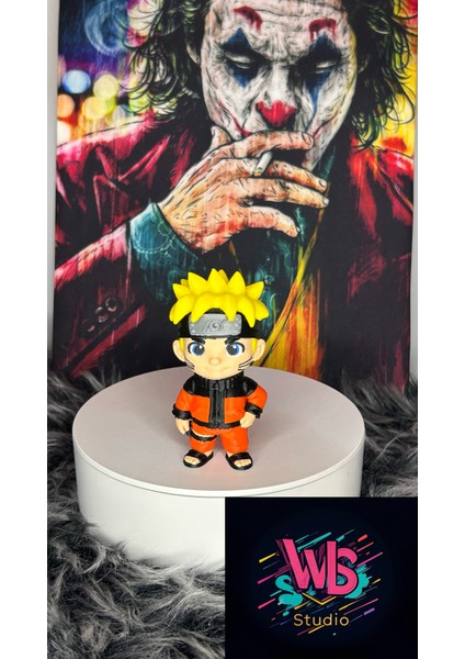 Chibi Naruto Figürü | Sevimli Anime Karakter Heykeli | Koleksiyonluk Naruto Figür | 8 cm