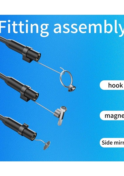 Endoskop Yılan Video Kamera Ios Uyumlu Led’li 5 Metre 7 mm Sert Kablo 2mp Full Hd indirimleri