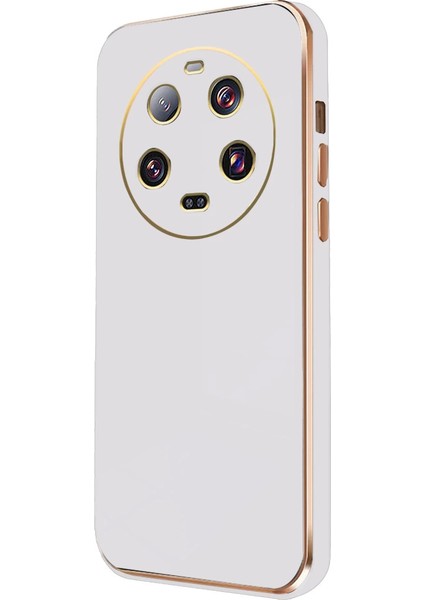 Xiaomi Mi 14 Ultra Kılıf Volet Silikon - Beyaz