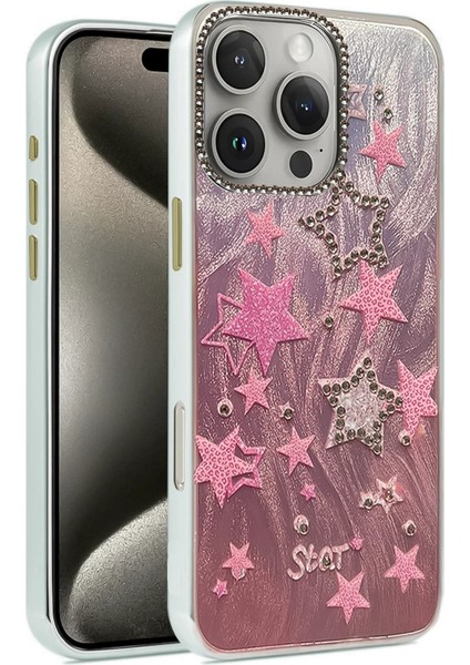 iPhone 16 Pro Max Kılıf Blade Aynalı Desenli Kapak - Desen 7