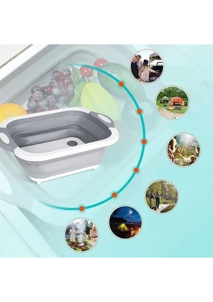 Katlanabilir Süzgeçli Kesme Tahtası ve Badya fırsatları