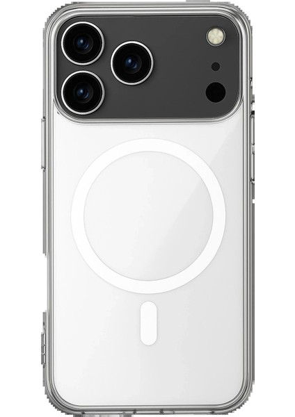 iPhone 17 Pro Max Kılıf Magneticsafe Şeffaf Silikon - Şeffaf