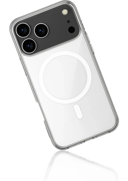 iPhone 17 Pro Max Kılıf Magneticsafe Şeffaf Silikon - Şeffaf modelleri