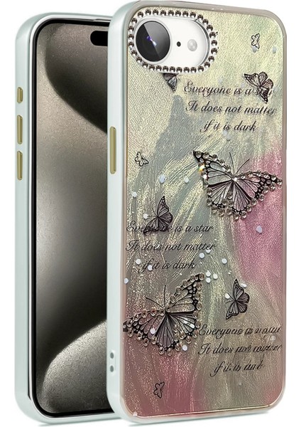 iPhone 16E Kılıf Blade Aynalı Desenli Kapak - Desen 6