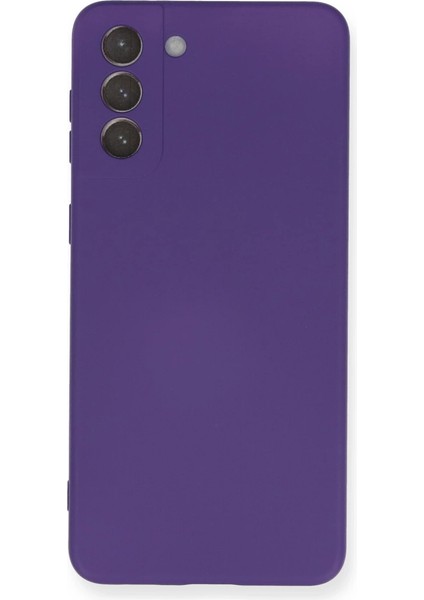 Samsung Galaxy S21 Plus Kılıf Nano Içi Kadife Silikon - Mor