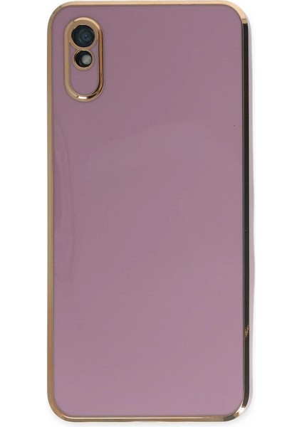 Xiaomi Redmi 9A Kılıf Volet Silikon - Mor