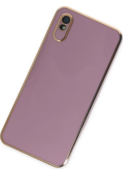 Xiaomi Redmi 9A Kılıf Volet Silikon - Mor modelleri