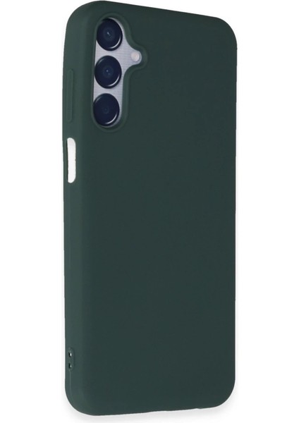 Newface Samsung Galaxy M15 Kılıf First Silikon - Koyu Yeşil