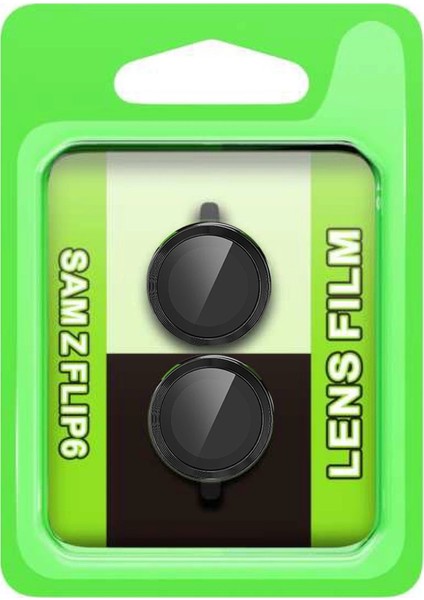 Samsung Galaxy Z Flip 6 Raze Metal Kamera Lens - Siyah