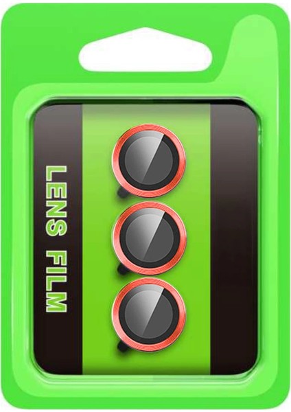 Samsung Galaxy S25 Fe Raze Metal Kamera Lens - Kırmızı