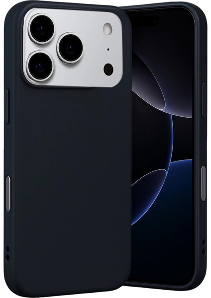 Apple Iphone 17 Pro Nano Içi Kadife Silikon - Siyah