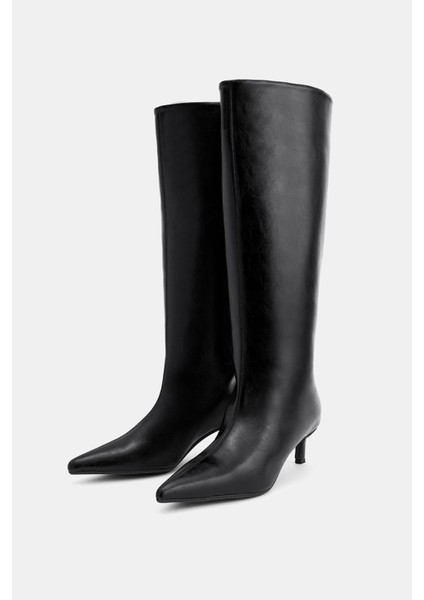 Topuklu Çizme Siyah indirimleri