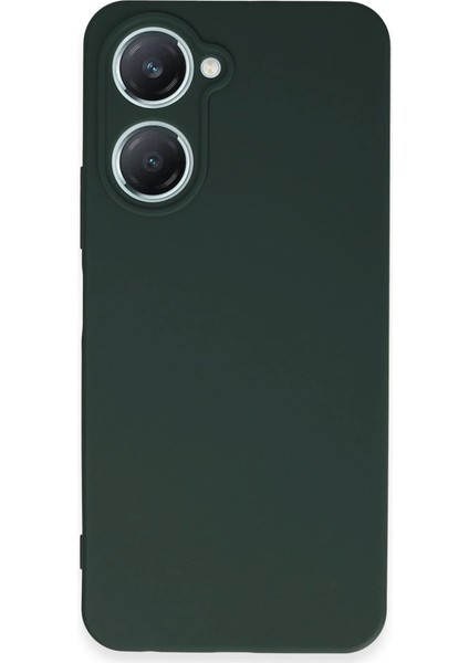 Vivo Y18 Kılıf First Silikon - Koyu Yeşil