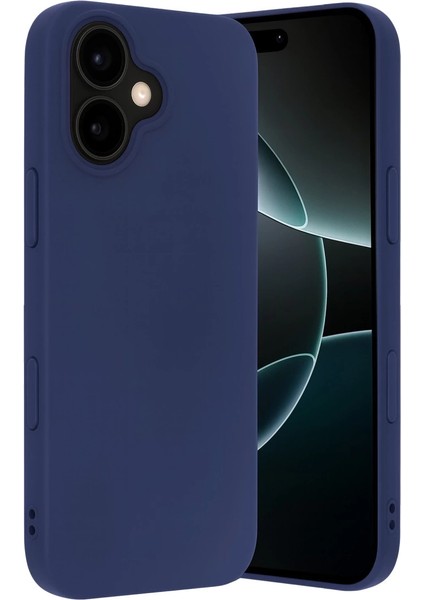 Apple Iphone 17 Nano Içi Kadife Silikon - Lacivert