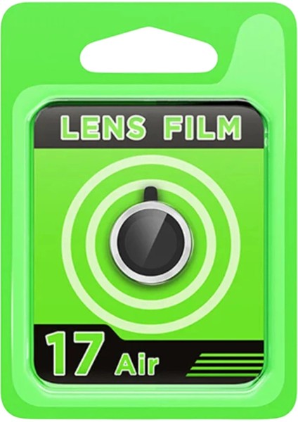 Apple Iphone 17 Air Raze Metal Kamera Lens - Gümüş