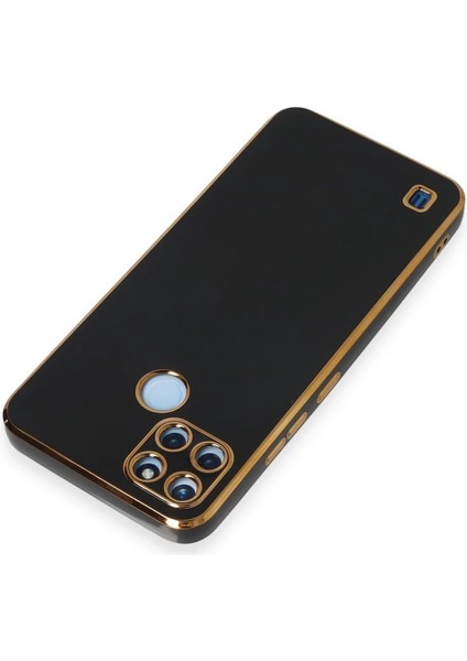 Realme C25Y Kılıf Volet Silikon - Siyah modelleri