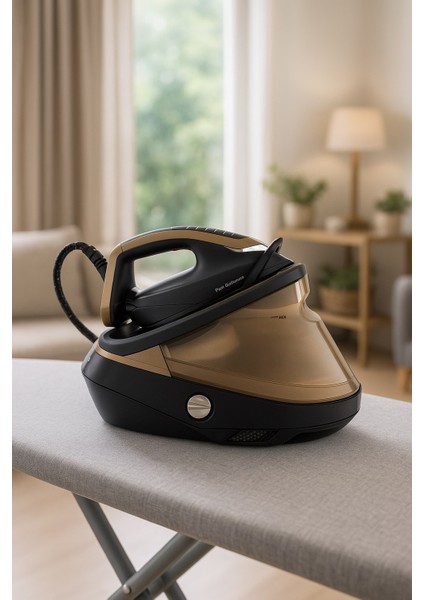 Pro Express Vision 9 Bar Endüstriyel Güçte LED Işıklı Buhar Kazanlı Ütü - Akıllı Buhar Sensörü, Kireç Avcısı, Sessiz Çalışma ve Durilium Airglide Taban