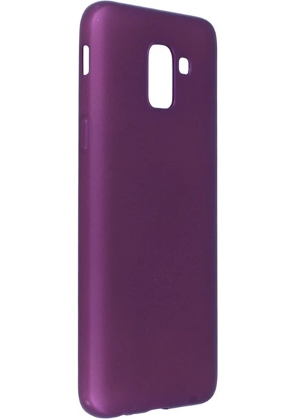 Samsung Galaxy J6 Kılıf First Silikon - Mürdüm