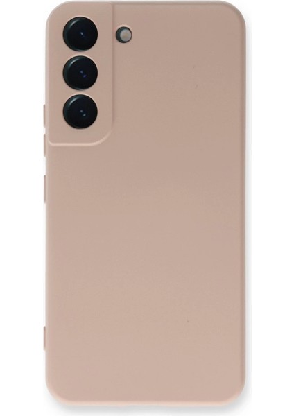 Samsung Galaxy S23 Plus Kılıf Nano Içi Kadife Silikon - Pudra