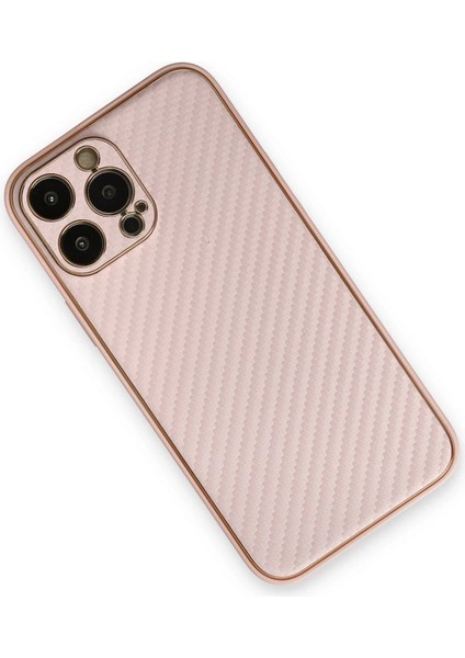 Iphone 13 Pro Max Kılıf Coco Karbon Silikon - Pembe modelleri