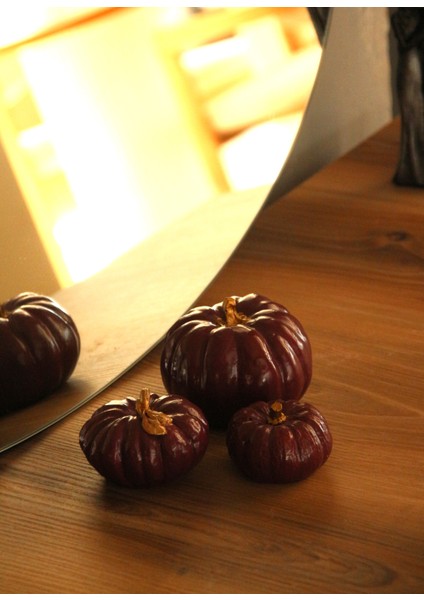 Balkabağı 3'lü Set,biblo, Ev Dekorasyon, Obje, Bohem, Tasarım, Sunum, modelleri