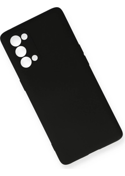 Oppo Reno 5 Kılıf Nano Içi Kadife Silikon - Siyah modelleri