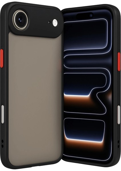 Iphone 17 Air Kılıf Montreal Silikon Kapak - Siyah