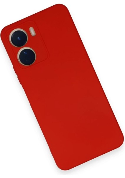 Vivo Y16 Kılıf Nano Içi Kadife Silikon - Kırmızı modelleri
