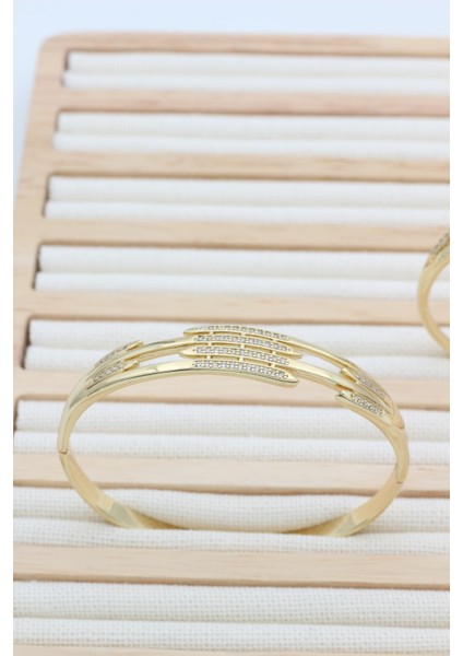 Stil Incisi/xupıng Jewelry Floria Zirkon Taşlı Kelepçe modelleri