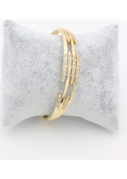 Stil Incisi/xupıng Jewelry Floria Zirkon Taşlı Kelepçe fırsatları