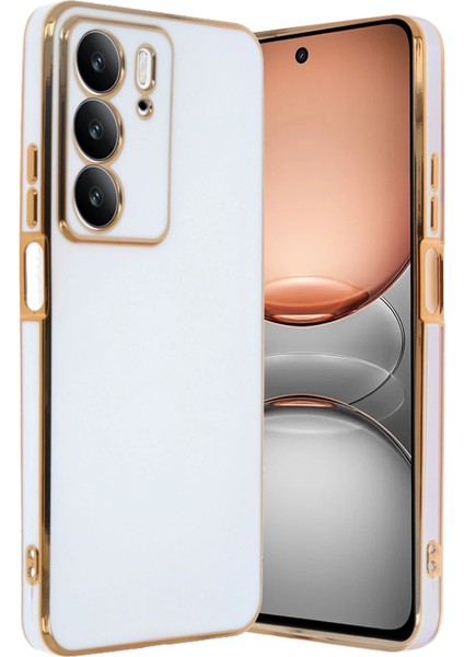 Realme C75 4g Kılıf Volet Silikon - Beyaz