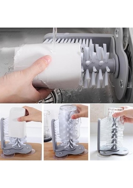 ® Pratik Kolay Fonksiyonel Vantuzlu Elde Bulaşık Yıkama Fırçası modelleri