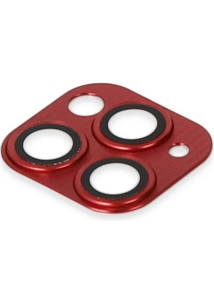 Iphone 11 Pro Max Pers Alüminyum Kamera Lens - Kırmızı fırsatları