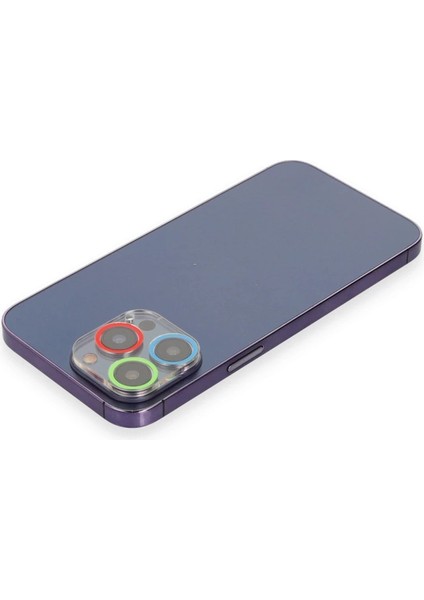 Iphone 12 Pro Max Renkli Kamera Lens Koruma Cam - Mavi-Yeşil fiyatları