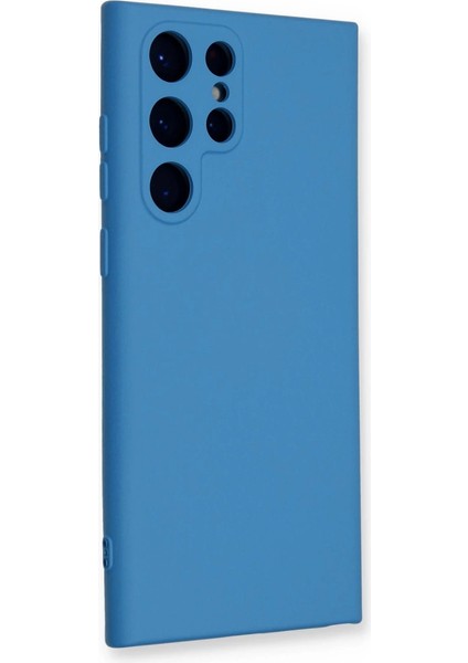 Samsung Galaxy S23 Ultra Kılıf Nano Içi Kadife Silikon - Mavi fiyatları