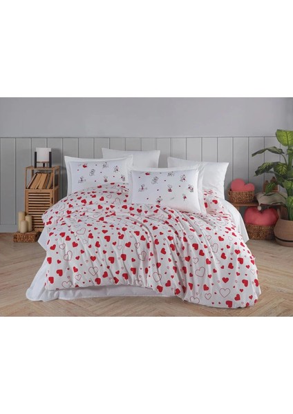 Buğz Hobby Çift Kişilik Poplin Nevresim Venüs Kırmızı fiyatları