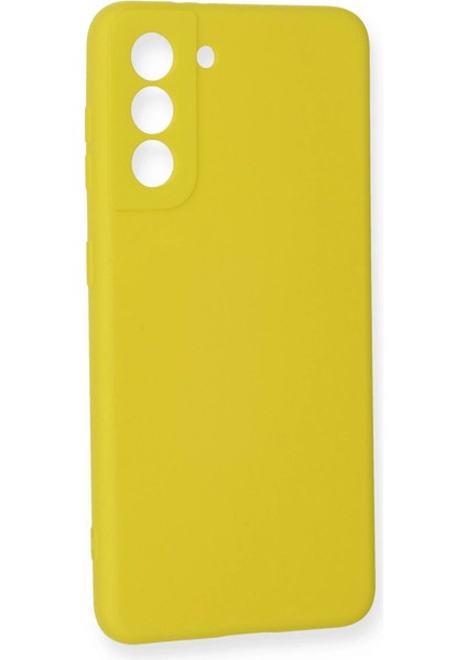 Samsung Galaxy S21 Fe Kılıf Nano Içi Kadife Silikon - Sarı modelleri