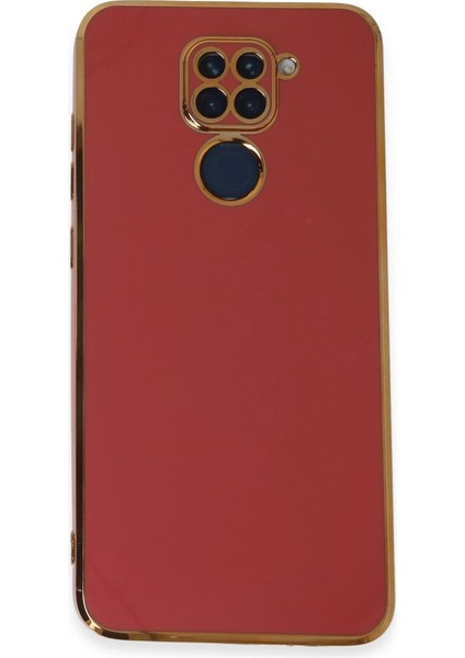 Xiaomi Redmi Note 9 Kılıf Volet Silikon - Kırmızı