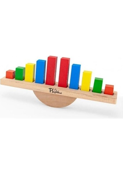 Renkli Ahşap Balans Oyunu