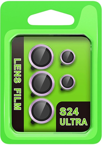 Samsung Galaxy S24 Ultra Raze Metal Kamera Lens - Mor