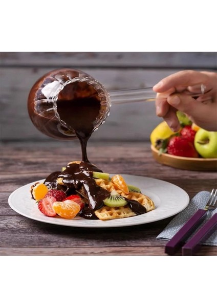 Isıya Dayanıklı Cam Cezve Şeritli fırsatları