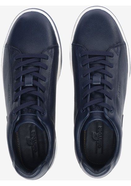 Erkek Lacivert Hakiki Deri Sneaker Ayakkabı 5K1SA13293 indirimleri