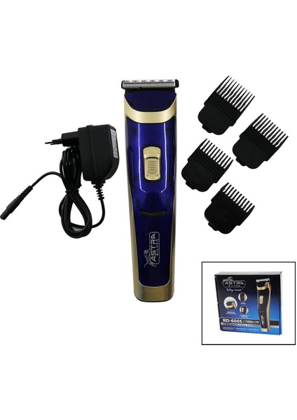 Saç Sakal Kesme Traş Makinesi Fiş Şarjlı - LED Gösterge - Renkli Krom Kaplama Gövde Rd-60