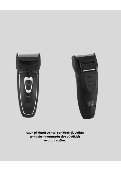 Uzun Pil Ömürlü Şarjlı Tıraş Makinesi – Hızlı Şarj, Ergonomik Tasarım, Çok Yönlü Kul modelleri