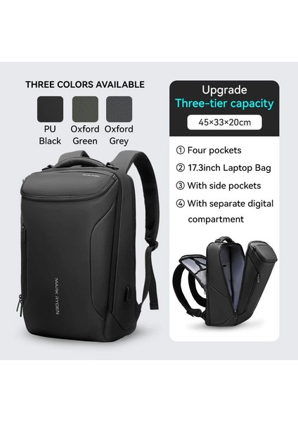 Compacto Pro Çift Bölmeli Laptop Sırt Çantası MR9031Y_SJ07 Gri fırsatları