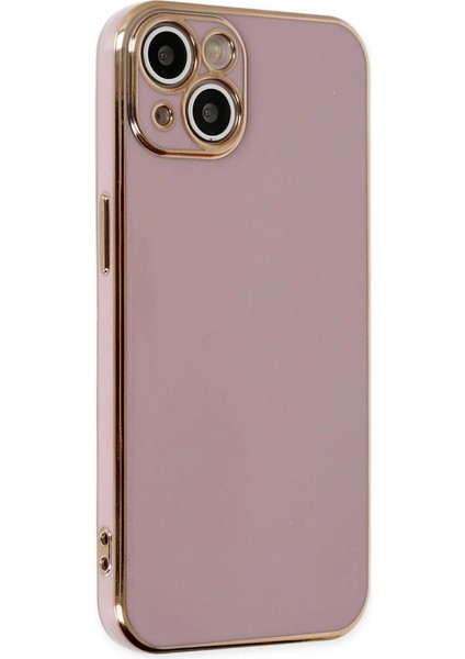 Iphone 14 Kılıf Volet Silikon - Mor