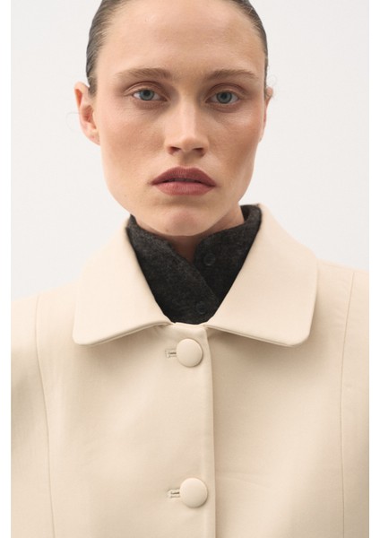 Kısa Deri Ceket Bej modelleri