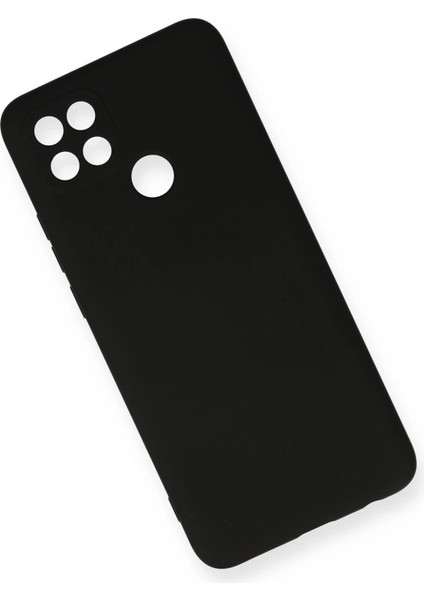 Oppo A15 Kılıf Nano Içi Kadife Silikon - Siyah modelleri
