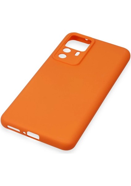 Xiaomi Mi 12T Pro Kılıf Nano Içi Kadife Silikon - Turuncu indirimleri