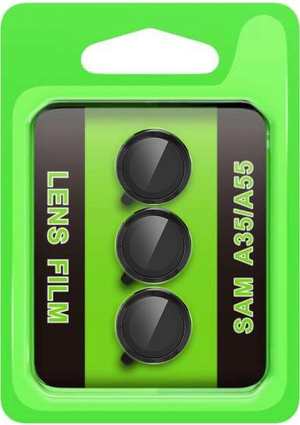 Samsung Galaxy A35 5g Raze Metal Kamera Lens - Siyah